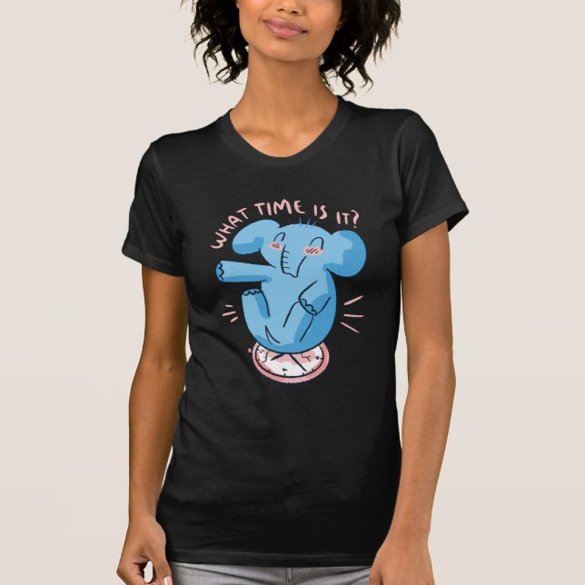 Camiseta Citação do Relógio Elefante (Frente)