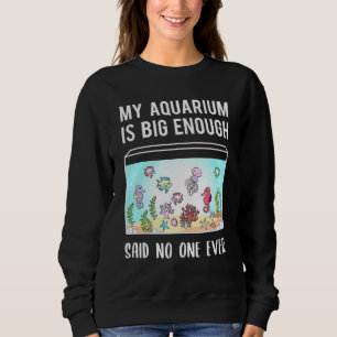 Camiseta Citação do Tanque de Peixes Aquários de Aquário co