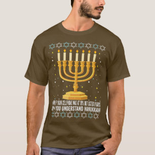 Camiseta Citação do Telefone Celular Engraçado Hanukkah Cha