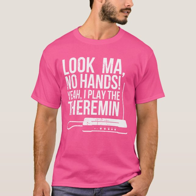 Camiseta Citação do Theremin menino (Frente)
