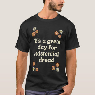 Camiseta Citação e Flor do Niilismo do Existencialismo