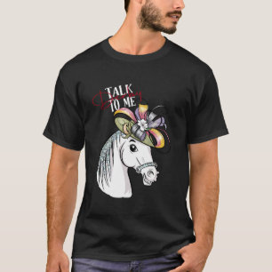 Camiseta Citação Engraçada Corrida de Cavalos Cavalo Fofo 1