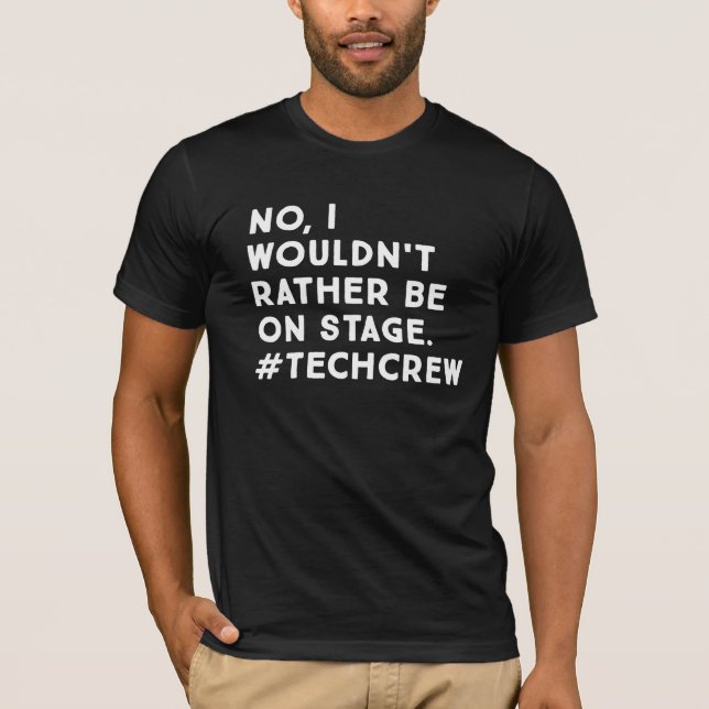 Camiseta Citação engraçada da vida de gerente de palco e eq (Frente)