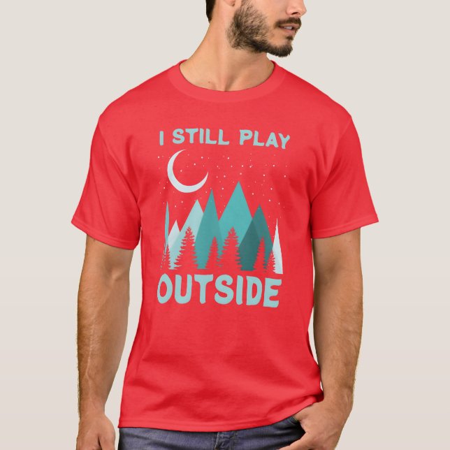 Camiseta Citação engraçada de acampamento Presente de féria (Frente)