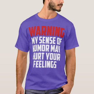 Camiseta citação engraçada de advertência amigos