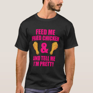 Camiseta Citação engraçada de amante de frango frito para h