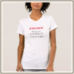 Camiseta Citação Engraçada de Brunch Vermelho e Negro<br><div class="desc">Divirta-se com esta camiseta que diz que "BRUNCH" é o caminho a seguir... Porque "LUNFAST" soa estúpido. Humorístico e divertido!</div>