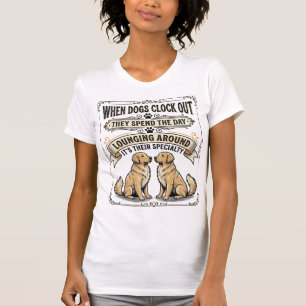 Camiseta Citação Engraçada de Cachorro Gravação Vintage Pup