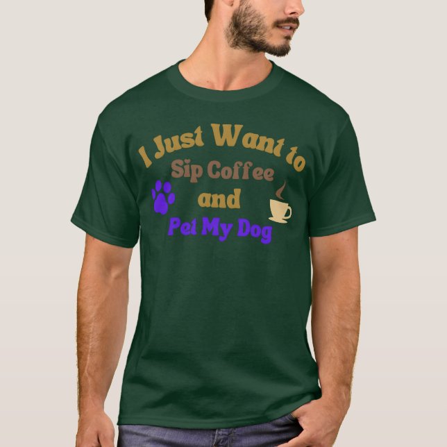 Camiseta citação engraçada de café menino (Frente)