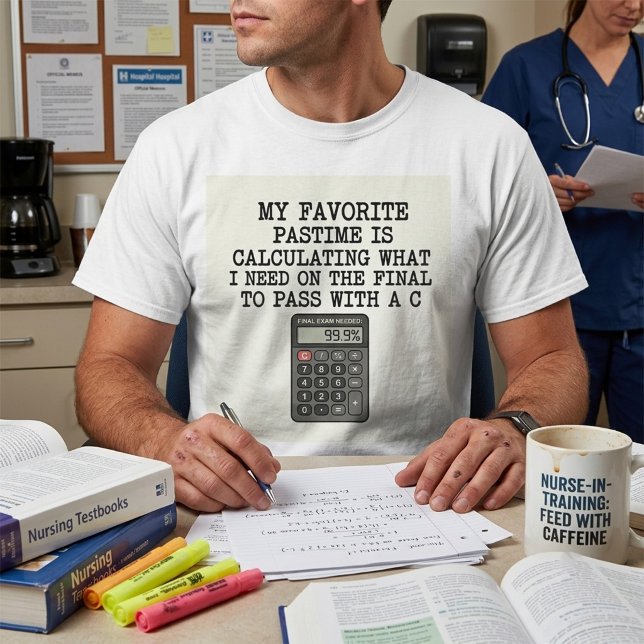 Camiseta Citação engraçada de calculadora de exame final de (Criador carregado)