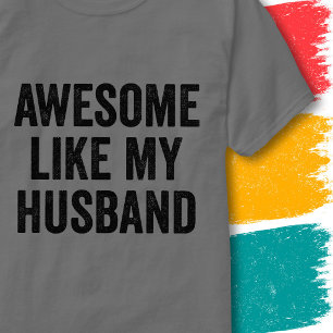 Camiseta Citação Engraçada de Casais Incríveis Como Meu Mar