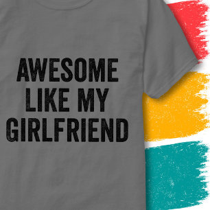 Camiseta Citação Engraçada de Casais Incríveis Como Minha N