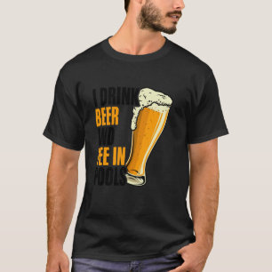 Camiseta Citação Engraçada de Cerveja Xixi Natação Vergonho