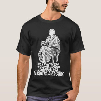 Camiseta Citação engraçada de economia de energia com humor