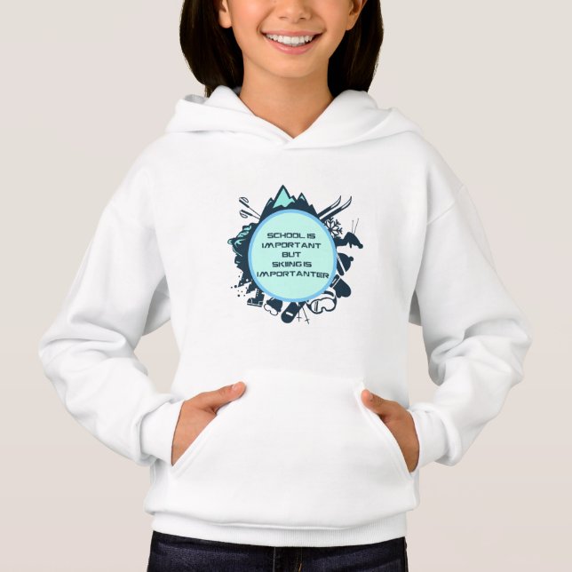 Camiseta Citação Engraçada de Esqui (Frente)