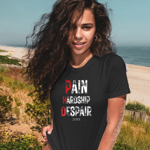 Camiseta Citação engraçada de formatura de PhD Dor Desesper