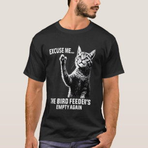 Camiseta Citação engraçada de gato Desculpe, o comedouro de