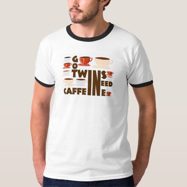 Camiseta citação engraçada de gêmeos (Frente)