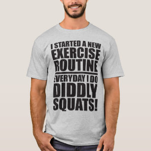 Camiseta Citação Engraçada De Gym - Esquadras Didritas