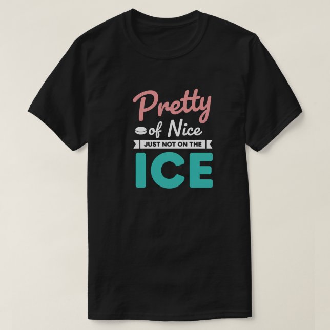 Camiseta Citação engraçada de hóquei (Frente do Design)