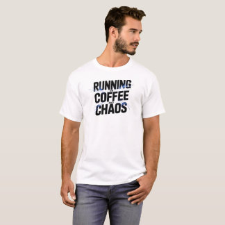 Camiseta Citação engraçada de humor cotidiano sobre café