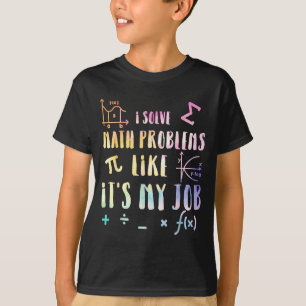 Camiseta Citação engraçada de matemática para professor est