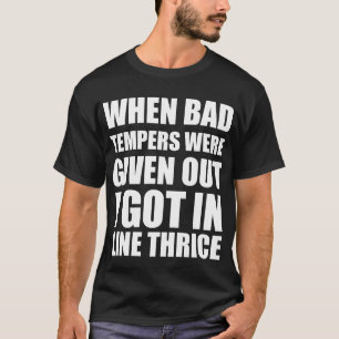 Camiseta Citação engraçada de mau humor 