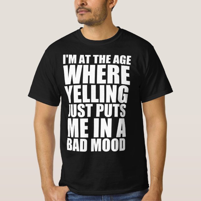 Camiseta Citação engraçada de mau humor  (Frente)
