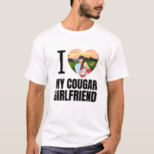 Camiseta Citação engraçada de namoro de namorada mais velha
