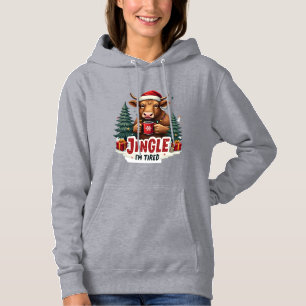 Camiseta Citação engraçada de Natal de vaca das Terras Alta