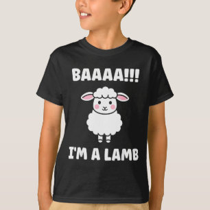 Camiseta Citação Engraçada de Ovelha Baaah Sou um Cordeiro