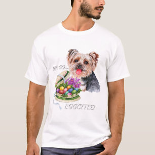 Camiseta Citação engraçada de Páscoa de Yorkie, Ovos Colori
