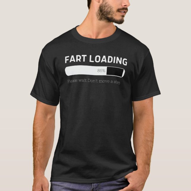 Camiseta citação engraçada de peido (Frente)