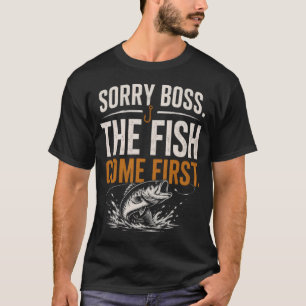 Camiseta Citação Engraçada de Pesca
