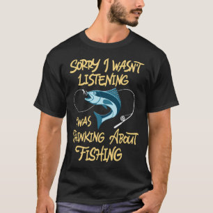 Camiseta Citação engraçada de pesca Humor de pescador