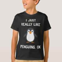 Citação Engraçada de Pinguim Eu Só Realmente Gosto