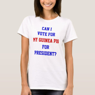 Camiseta Citação engraçada de política Vote no porquinho-da