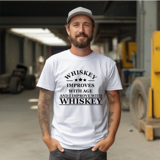 Camiseta Citação engraçada de uísque para beber (Criador carregado)