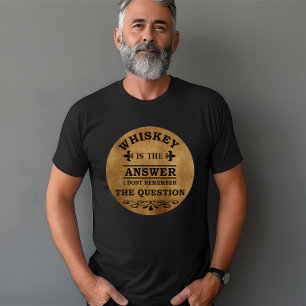 Camiseta citação engraçada de uísque vintage