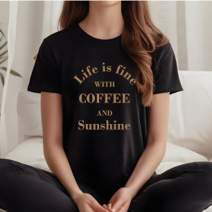 Camiseta citação engraçada do café