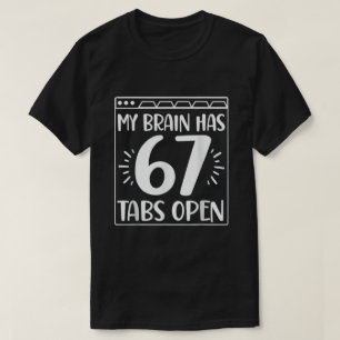 Camiseta Citação engraçada do cérebro caótico Humor confusã