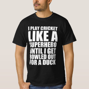 Camiseta Citação engraçada do críquete