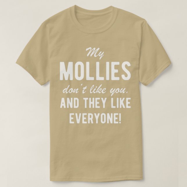 Camiseta Citação Engraçada do Proprietário de Peixes Mollie (Frente do Design)