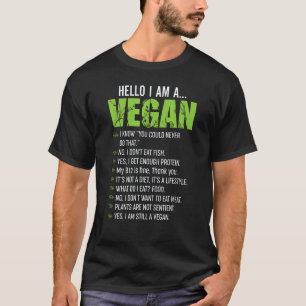 Camiseta Citação engraçada e sarcástica de vegetariano - Ol