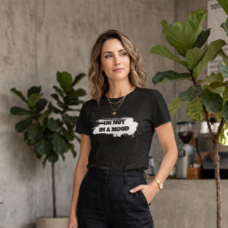 Camiseta Citação Engraçada e Sarcástica "Não Estou de Humor