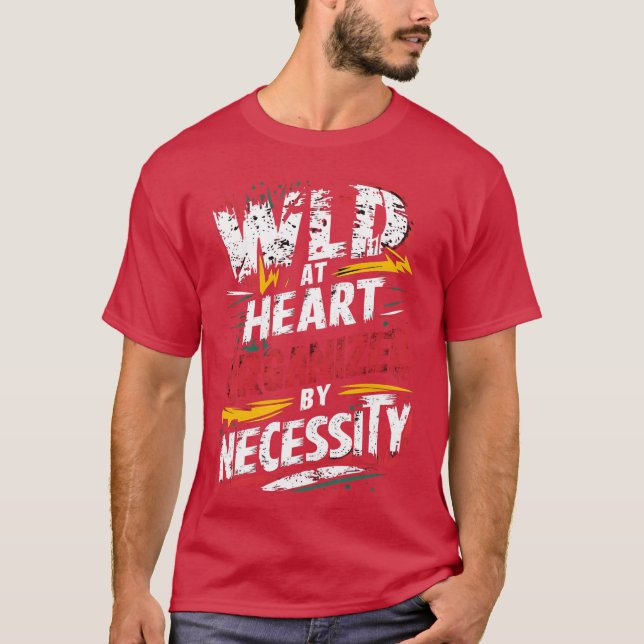 Camiseta citação engraçada e selvagem amigo (Frente)