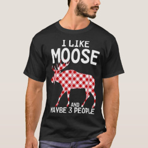Camiseta Citação Engraçada Eu Gosto Da Festa De Moose Xmas
