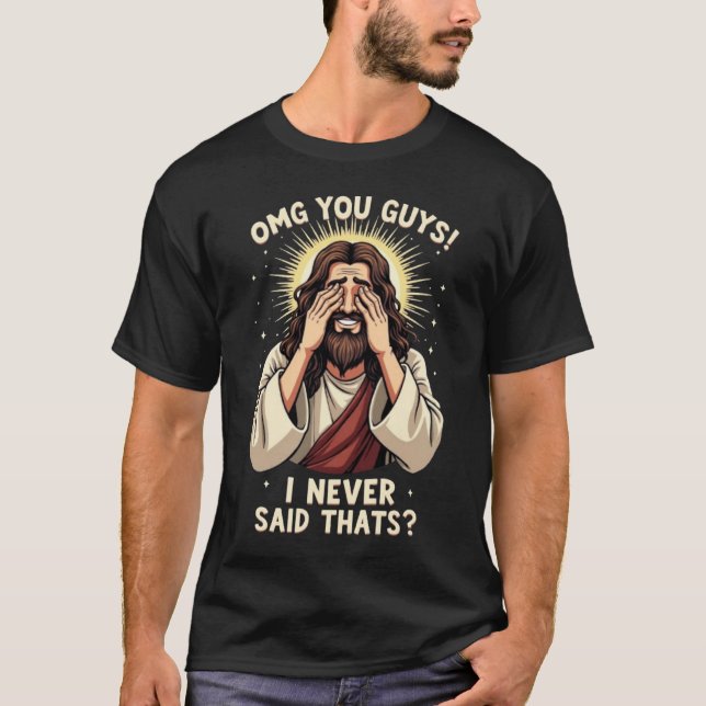 Camiseta Citação Engraçada Facepalm “Deus, Pessoal, Eu Nunc (Frente)