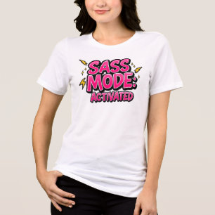 Camiseta Citação engraçada "Modo Sassy Ativado"
