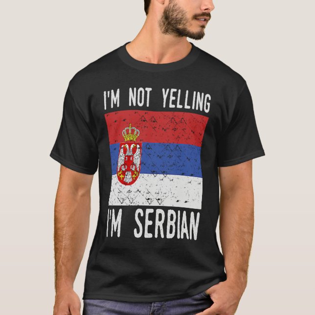 Camiseta Citação Engraçada Não Estou Gritando Estou Bandeir (Frente)